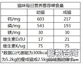 人類的鈣片能給貓吃嗎？