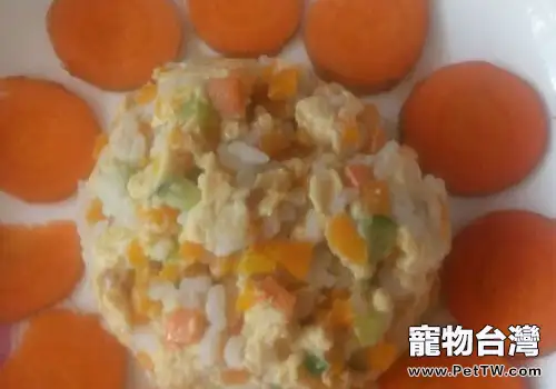 自製貓咪的菜丁雞蛋魚酵母片飯