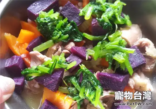 【美食攻略】自製狗狗紫薯鴨肉飯(1圖)-寵物台灣